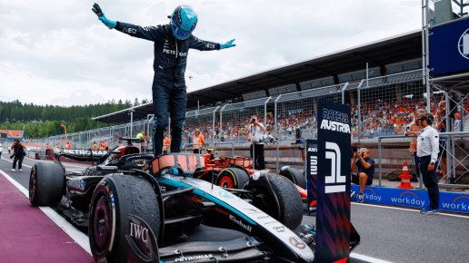 Russell surprising everyone with his second F1 win after Verstappen-Norris collision at Red Bull Ring