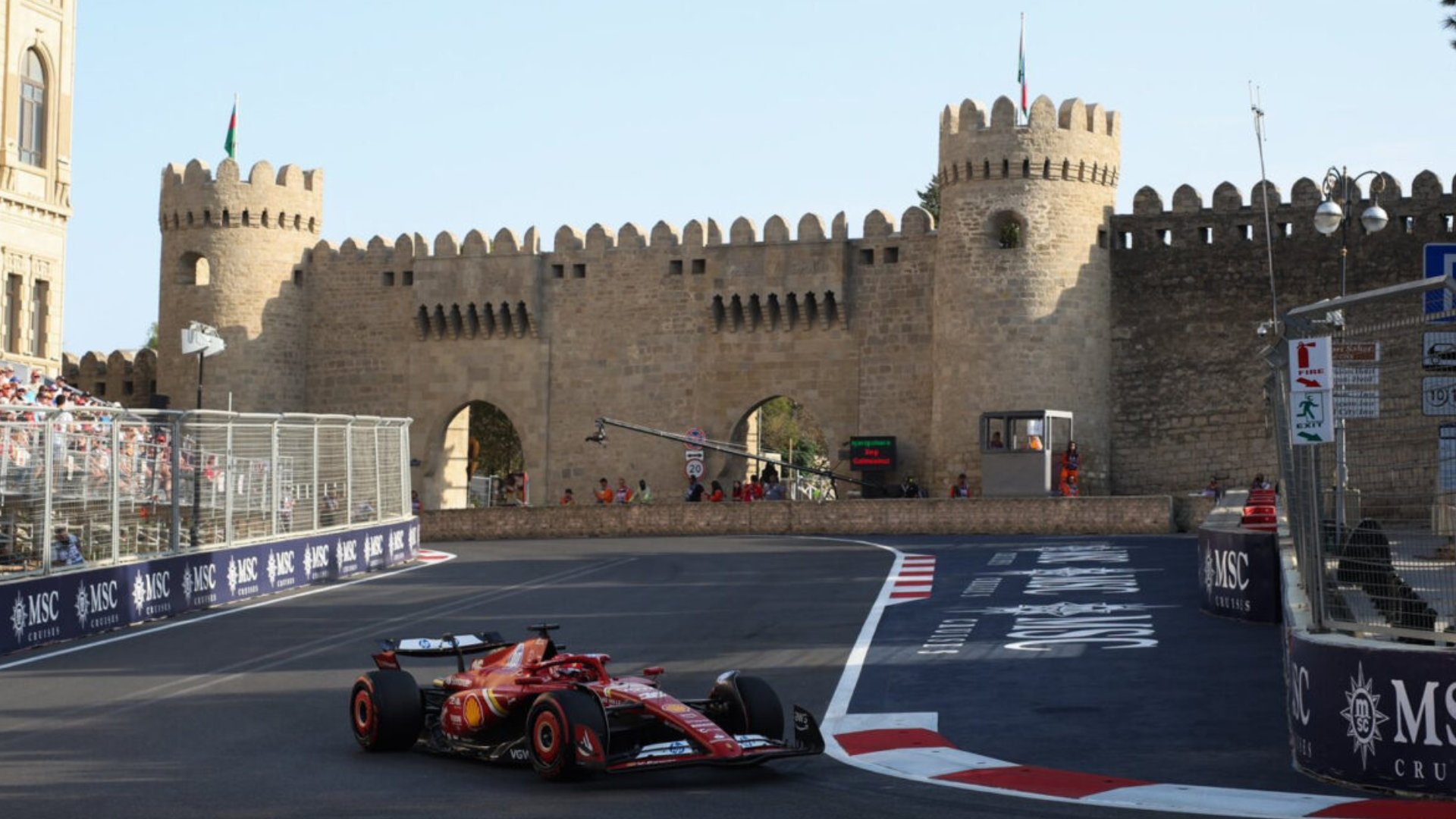 Qualifiche GP Azerbaijan: Leclerc di nuovo in pole e Norris esce a sorpresa dalla Q1