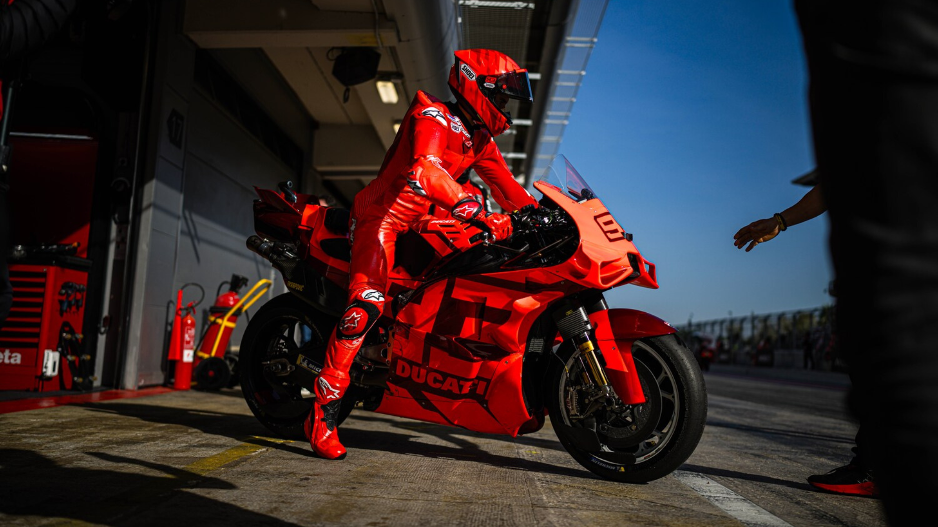 Ducati tested the rider-pit radio system during MotoGP Barcelona testing